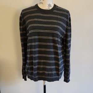 Express Gray Striped Shirt